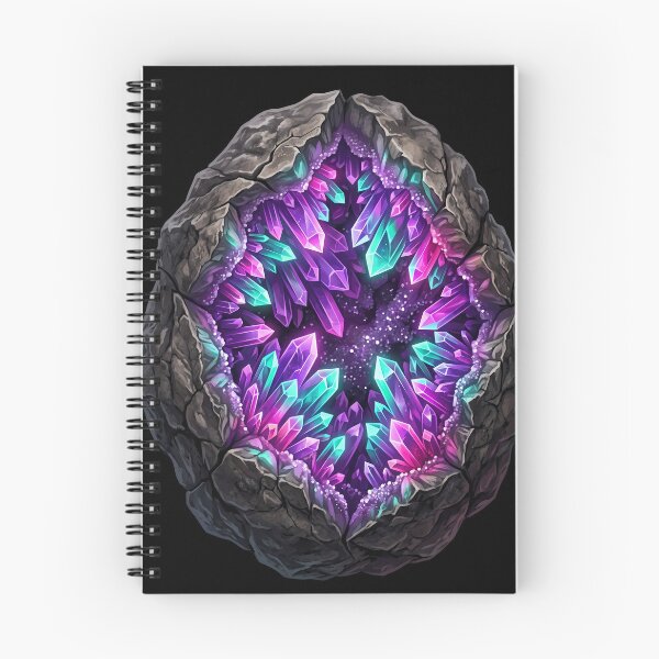 Item preview, Glowing Neon Geode Crystal | Rockhound Geology & Mineral Art designed and sold by PiotrT.
