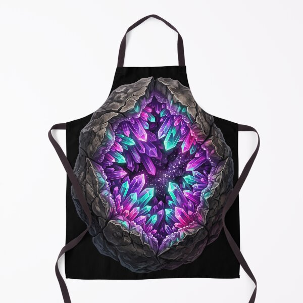 Item preview, Glowing Neon Geode Crystal | Rockhound Geology & Mineral Art designed and sold by PiotrT.