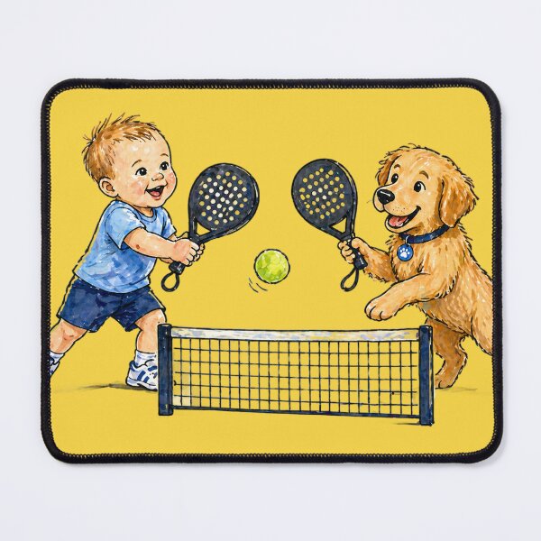 Item preview, Boy and Puppy Padel Watercolor designed and sold by ticzla95.