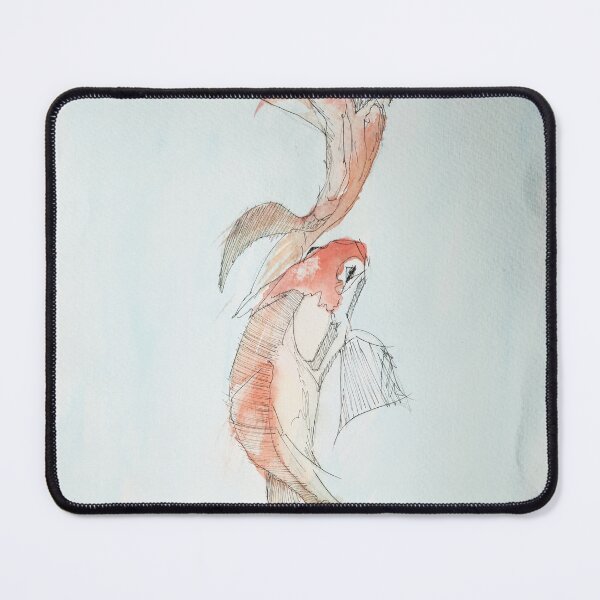 Item preview, Dancing Koi Fishes - Traditional Japanese Style Watercolor Art designed and sold by AliAltinelArt.