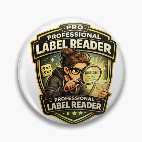 Item preview, Professional Label Reader Badge Design designed and sold by PINK FREE.