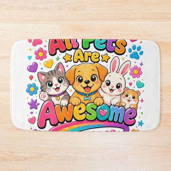 Artikelvorschau, Alle Haustiere sind toll! Süßes T-Shirt für Hunde, Katzen, Kaninchen, Hamster und Regenbogen-Tierliebhaber entworfen und verkauft von Amitabr14.