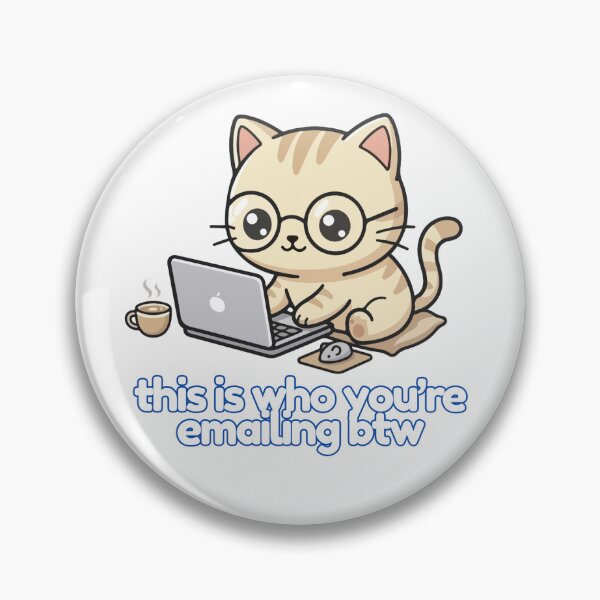 Item preview, Sarcastic Cat Email Sticker designed and sold by lucyearl.