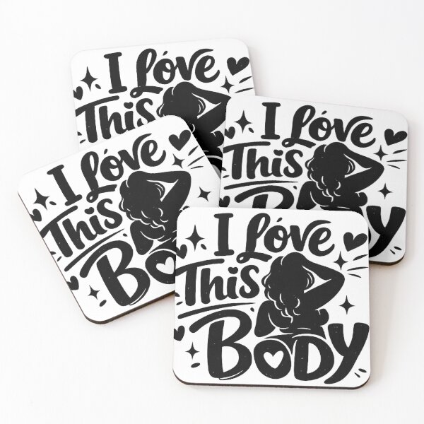 Item preview, I Love This Body Self Love Affirmation designed and sold by Ruthless Joy Collective.