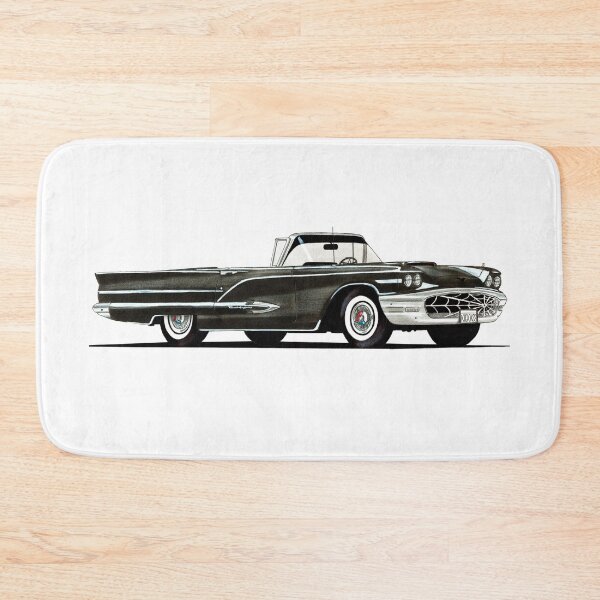 Item preview, Exclusive drawing legendary luxury premium american black retro car 1958 Thunderbird V8 engine designed and sold by Cars23.