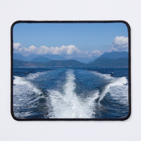 Item preview, Motor yacht boat wake on serene waters of Desolation Sound British Columbia Canada designed and sold by Kevin Miller Photography.