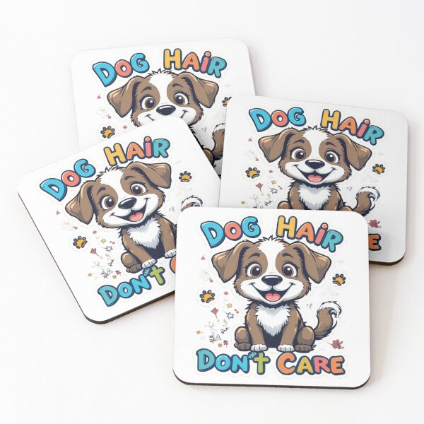 Item preview, Dog Hair Don’t Care Funny Cute Puppy Dog Lover Colorful T-Shirt designed and sold by Amitabr14.