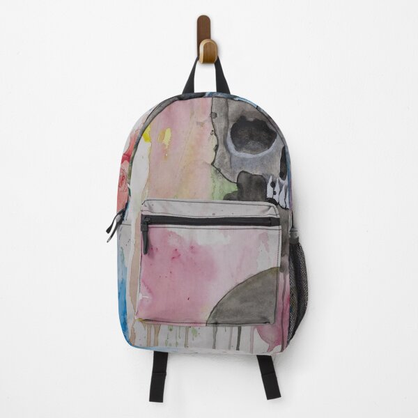 Item preview, Life and Death Harmony - Watercolor Aesthetic Splatter Skull Art designed and sold by AliAltinelArt.