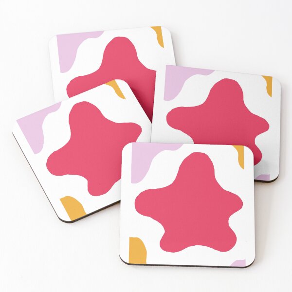 Item preview, Cute Minimalist Cow Pattern (Pink Magenta Orange) designed and sold by Designs by Sara Felton.