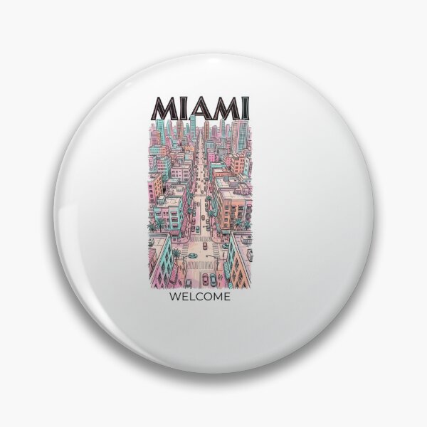 Item preview, Miami City Street Sticker Souvenir designed and sold by Imaginarium of Chaos falcon88 .