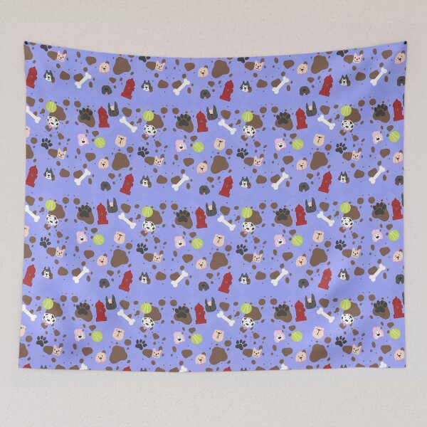 Item preview, Cute dog park pattern designed and sold by DragonsHoard07.