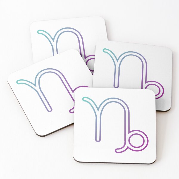 Item preview, Capricorn Zodiac Symbol Art Print — Aesthetic Gradient Capricorn Glyph for Astrology Lovers designed and sold by Artsy Corner.