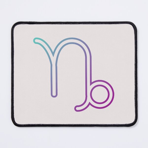 Item preview, Capricorn Zodiac Symbol Art Print — Aesthetic Gradient Capricorn Glyph for Astrology Lovers designed and sold by Artsy Corner.