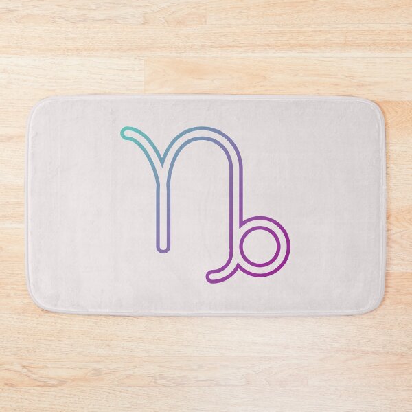 Item preview, Capricorn Zodiac Symbol Art Print — Aesthetic Gradient Capricorn Glyph for Astrology Lovers designed and sold by Artsy Corner.