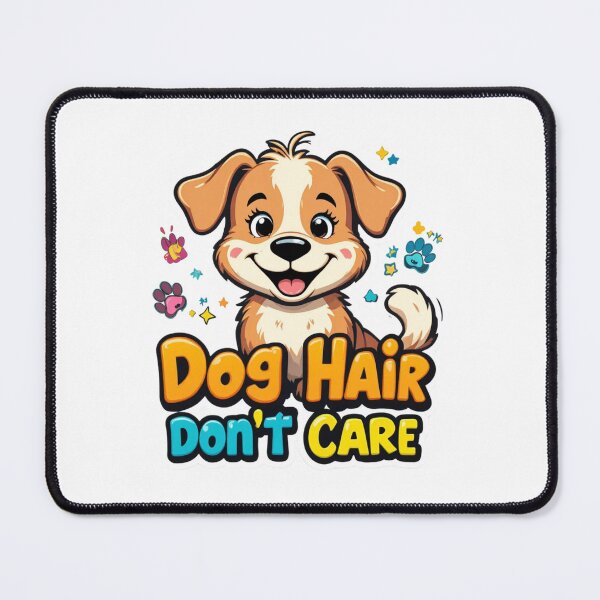 Item preview, Dog Hair Don’t Care Cute Smiling Puppy Funny Dog Lover T-Shirt designed and sold by Amitabr14.