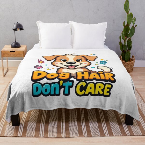 Item preview, Dog Hair Don’t Care Cute Smiling Puppy Funny Dog Lover T-Shirt designed and sold by Amitabr14.