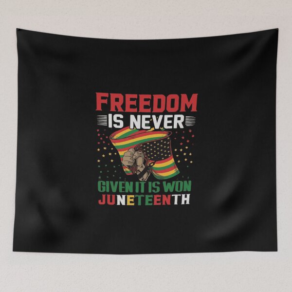 Item preview, Juneteenth Freedom Is Never Given It Is Won - Black History designed and sold by trendnest_shop.