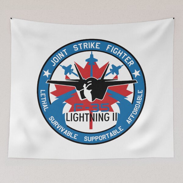 Item preview, F-35 Lightning II Joint Strike Fighter Canadian Program Insignia designed and sold by CharlieDesings.