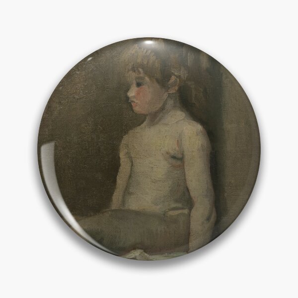 Item preview, Nude Girl Seated by Vincent van Gogh: Post Impressionist Figure Study designed and sold by artofuniverse.