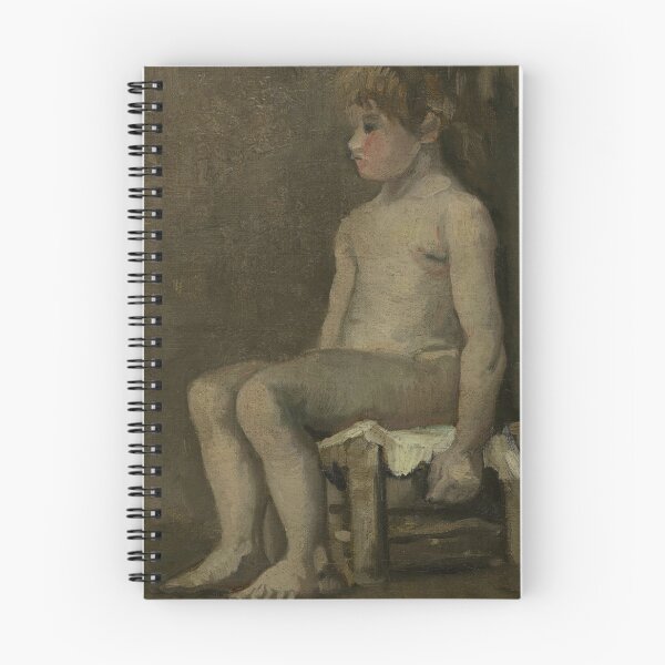 Item preview, Nude Girl Seated by Vincent van Gogh: Post Impressionist Figure Study designed and sold by artofuniverse.