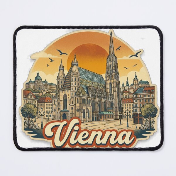 Item preview, Vienna Vintage Retro Travel Design designed and sold by MIArt Studio.