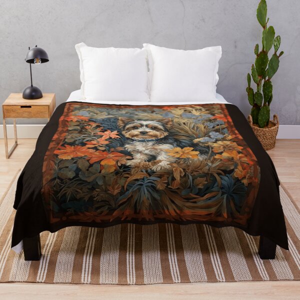 Item preview, Biewer Terrier Floral Art designed and sold by AntiqueImages.