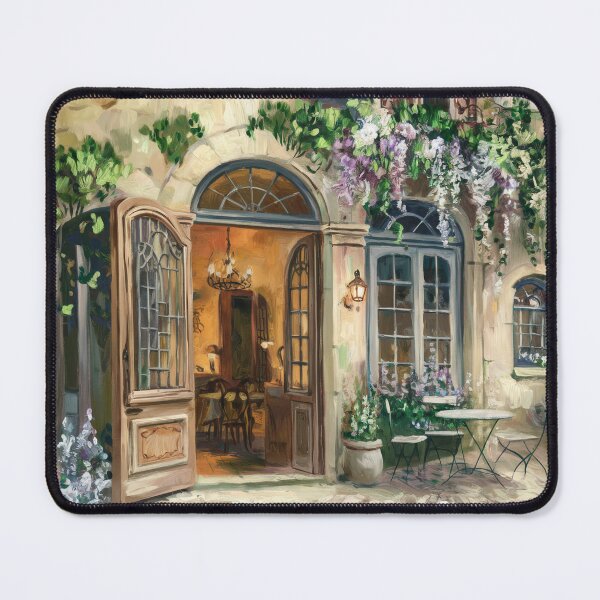 Item preview, French Courtyard Café Art | European Street Art designed and sold by CARRAANN.