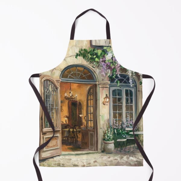 Item preview, French Courtyard Café Art | European Street Art designed and sold by CARRAANN.