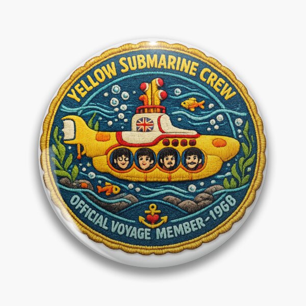 Item preview, Yellow Submarine Crew Badge – 1968 Official Voyage designed and sold by Dresut.