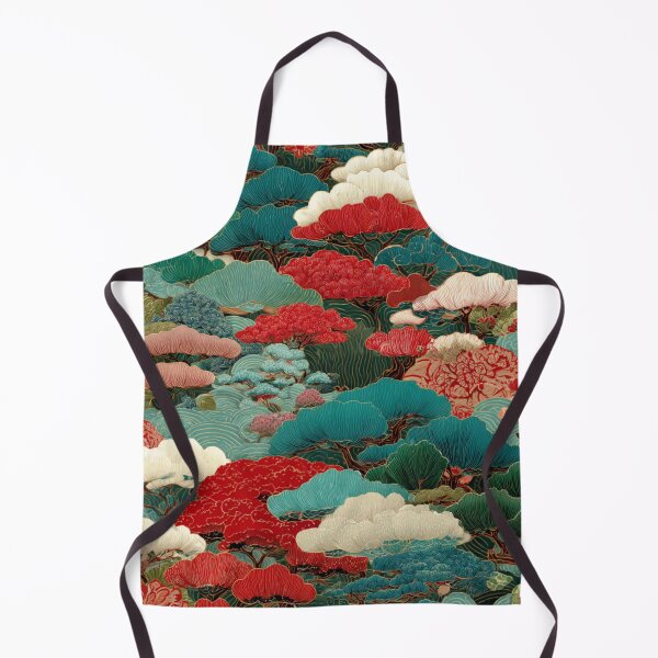 Item preview, Traditional Japanese Landscape Ukiyo-e Art Pattern designed and sold by NicolasGlowArt.