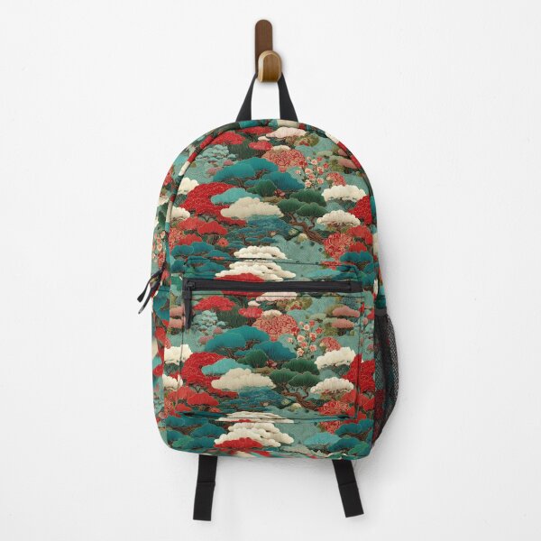 Item preview, Traditional Japanese Landscape Ukiyo-e Art Pattern designed and sold by NicolasGlowArt.