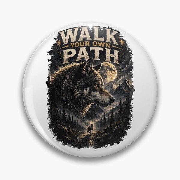 Item preview, Walk Your Own Path Wolf designed and sold by PINK FREE.