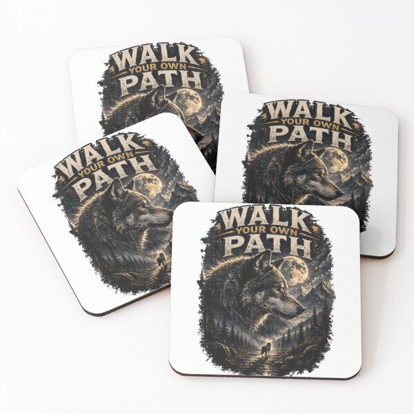 Item preview, Walk Your Own Path Wolf designed and sold by PINK FREE.