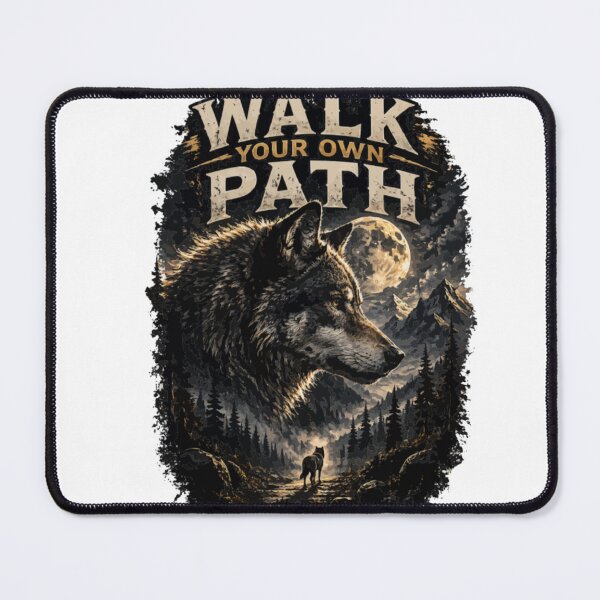 Item preview, Walk Your Own Path Wolf designed and sold by PINK FREE.