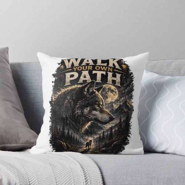 Item preview, Walk Your Own Path Wolf designed and sold by PINK FREE.