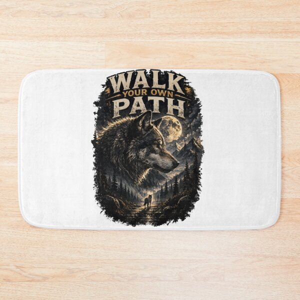 Item preview, Walk Your Own Path Wolf designed and sold by PINK FREE.