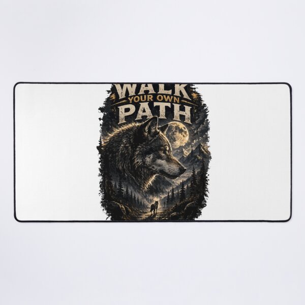 Item preview, Walk Your Own Path Wolf designed and sold by PINK FREE.