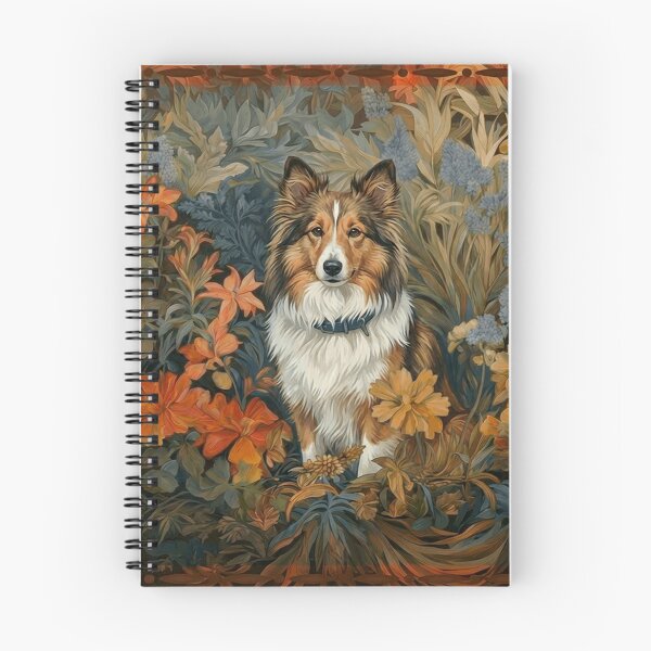 Item preview, Shetland Sheepdog Sheltie Botanical Garden Art designed and sold by AntiqueImages.