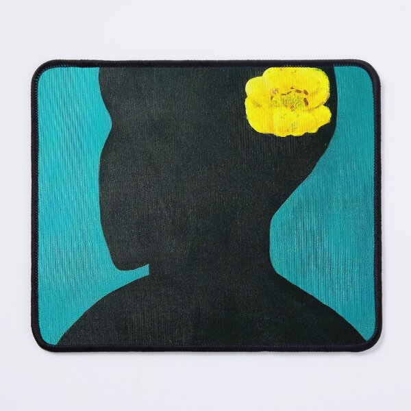 Item preview, Flower Boy Silhouette - Minimalist Yellow Floral Art designed and sold by AliAltinelArt.