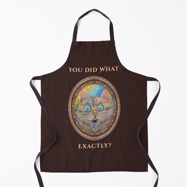 Item preview, Shocked Cat Portrait "You Did What Exactly" Hand-Drawn Pastel Ink Art Print designed and sold by Vesivariart.