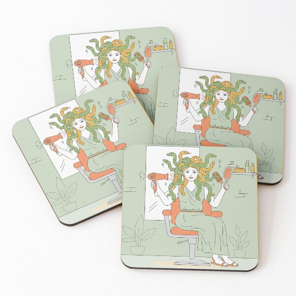 Item preview, Medusa The Hairdresser - Snake Charmer Salon | Funny Greek Mythology designed and sold by codex antique.