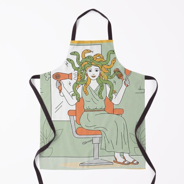 Item preview, Medusa The Hairdresser - Snake Charmer Salon | Funny Greek Mythology designed and sold by codex antique.