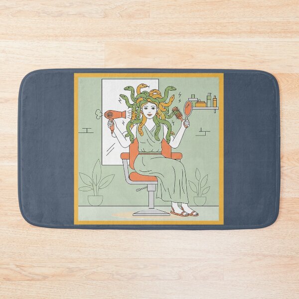 Item preview, Medusa The Hairdresser - Snake Charmer Salon | Funny Greek Mythology designed and sold by codex antique.