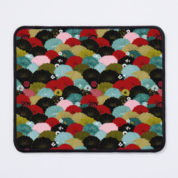 Item preview, Traditional Japanese Fan Pattern Floral Art designed and sold by NicolasGlowArt.