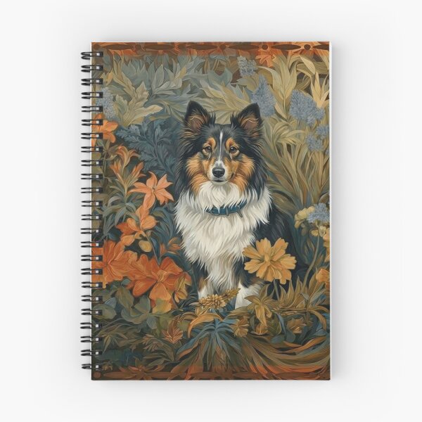 Item preview, Shetland Sheepdog Art Nouveau Floral Sheltie Dog designed and sold by AntiqueImages.