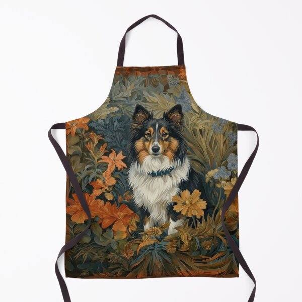 Item preview, Shetland Sheepdog Art Nouveau Floral Sheltie Dog designed and sold by AntiqueImages.