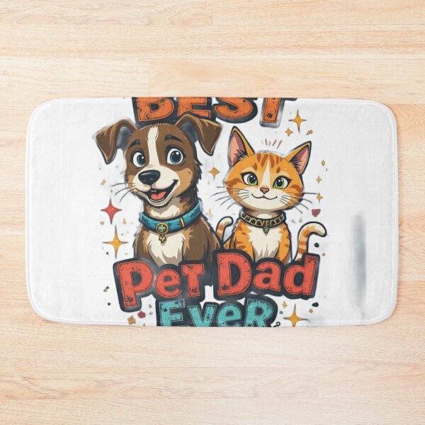 Item preview, Best Pet Dad Ever Funny Dog And Cat Pet Lover T-Shirt designed and sold by Amitabr14.