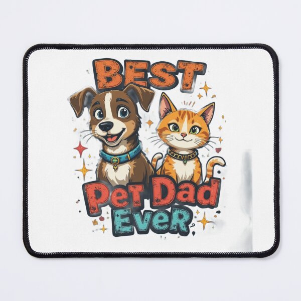 Item preview, Best Pet Dad Ever Funny Dog And Cat Pet Lover T-Shirt designed and sold by Amitabr14.