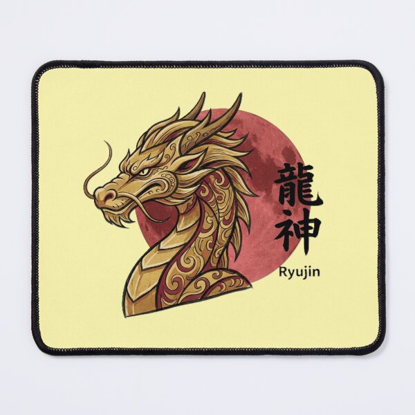 Item preview, Golden Ryujin Japanese Dragon God Spirit Art designed and sold by SakuraMarket26.