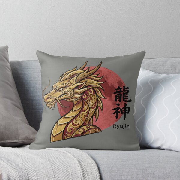 Item preview, Golden Ryujin Japanese Dragon God Spirit Art designed and sold by SakuraMarket26.